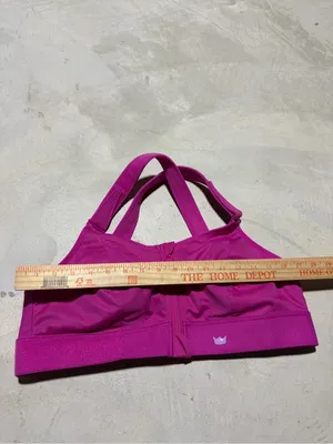 Shefit magenta pink front zip sports bra moisture wicking 1luxe thumbnail 4