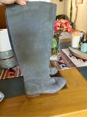 UGG Charcoal Suede Daley Riding Boots thumbnail 3