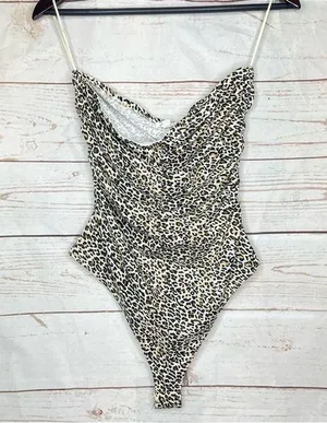 Le lis • Bodysuit • Strapless • Animal Print • Large • Summer • Spring thumbnail 1