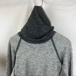 Kuhl Women's Gray Two Tone Long Sleeve Cowl Neck Knit Sweater S thumbnail 4