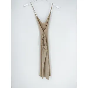 NWT ALOHAS Campbell Glim Knit Mini Dress Women's L‎ Gold Metallic Party thumbnail 4