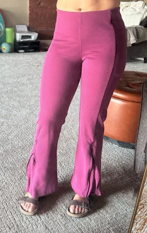 Lululemon Ankle Zip Ribbed Flare Leggings thumbnail 1