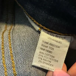 Judy Blue Relaxed Fit Stretch Denim Jeans Sz 28 Dark Wash Distressed thumbnail 14