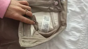 Abercrombie Tan Leather Pants thumbnail 4