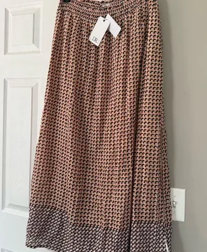 DR2 Nordstrom Geometric Print Maxi Skirt Summer Flowy Spring NWT thumbnail 5