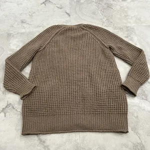 Wilfred Free Zip Alpaca Wool Blend Cardigan Sweater Women's Xsmall XS‎ Brown thumbnail 2