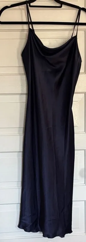 bebe Midnight Blue Midi Slip Dress thumbnail 1