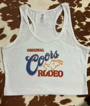 Coors Rodeo Cropped Tank Top thumbnail 1