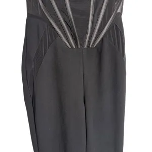 House of CB Mylene Corset Straight Leg Black Cocktail Formal Jumpsuit S thumbnail 9