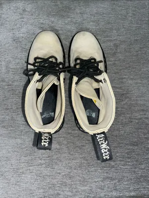 Dr. Martens Page Mix Canvas Combat Boots Size 8 thumbnail 8