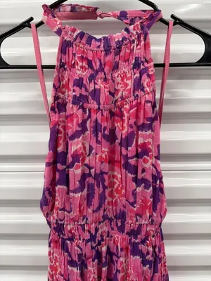 Rococo Sand Lei 1844 Short Dress Bubblegum Pink Purple Womens Size Small thumbnail 4