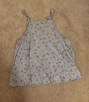 Hollister Tank Top Floral Blue thumbnail 1