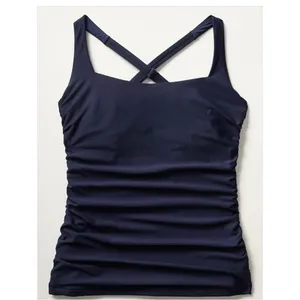 Athleta Square Neck Bra Cup Tankini‎ Sz 34B/C in Black NEW thumbnail 3