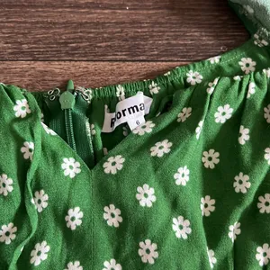 Reformation Green Floral Dress thumbnail 3
