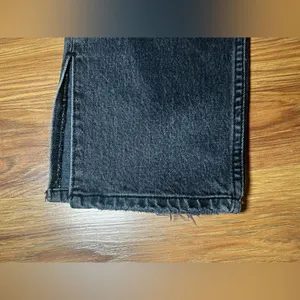 Abercrombie & Fitch The 90's Straight Ultra High Rise Size 26/2s Black Washed thumbnail 7