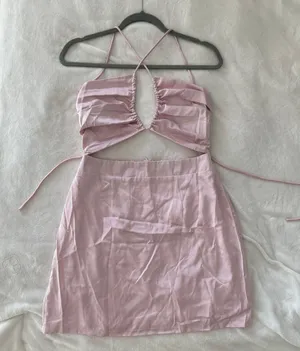 Beginning Boutique Nitsan Dress Pink thumbnail 1