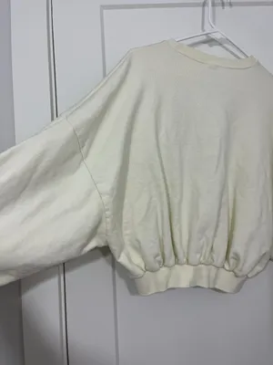 Good Morning Baby Anxious Mom Club Medium Cream Sweatshirt Shorts Lounge Set thumbnail 9