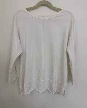 SPANX Classic White Long-Sleeve Women's Top Size Large thumbnail 1