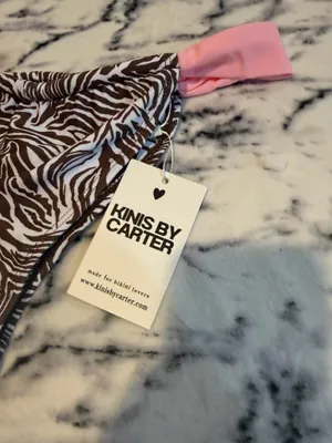 Kinis By Carter Safari Barbie Bikini Bottom Size L. thumbnail 3