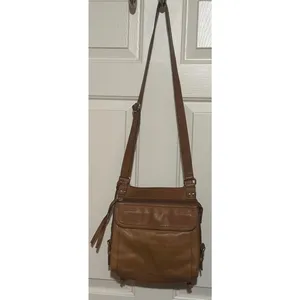 Fossil Women's Vintage Geniune Brown Soft Supple Leather Crossbody Shoulder Bag thumbnail 8