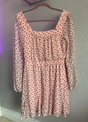 Francesca’s Pink Heart Dress thumbnail 3