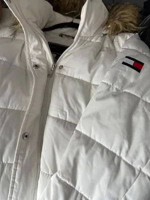 Tommy Hilfiger Womens L Puffer Coat Faux Fur Hood Longline Winter Jacket thumbnail 6