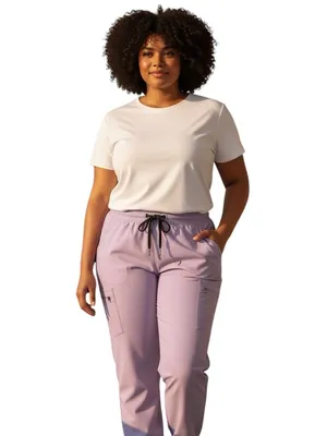 FIGS Lavender Purple FIONx Stretch Jogger Scrub Pants 26” Inseam Size XLP/XXLP thumbnail 2