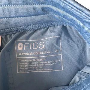 FIGS - Technical Collection High-Waisted Jogger Scrub Blue Pants Sz Xs thumbnail 6