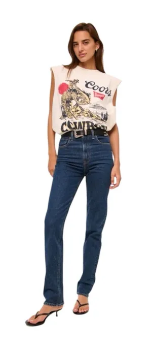 Abercrombie & Fitch Ultra High Rise 90's Straight Jean Blue Jeans 27 4L Long thumbnail 1