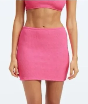 NEW Good American Womens‎ 00/0 XXS/XS Always Fits Swim Skirt Mini Bright Pink thumbnail 1