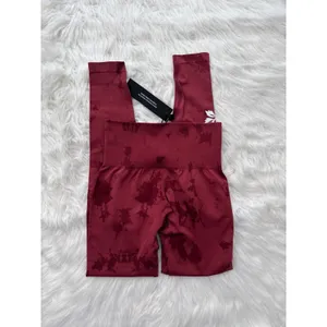 Civil Regime Blush Red Reaper Wash Kelly Seamless Leggings Size XS thumbnail 5