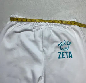 Jerzees Zeta "Living the Nu life white sweatpants womens size XL thumbnail 3
