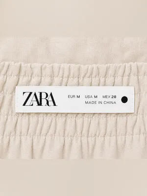 Zara Oatmeal Flowy Linen Lyocell Maxi Dress Smocked Back Sleeveless Boho Coastal thumbnail 7