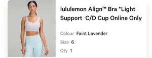 Lululemon Align Bra C/D Light Support  thumbnail 4