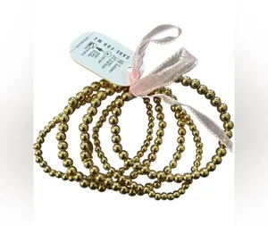 8 Other Reasons Gold Beaded Bracelets NWT thumbnail 2