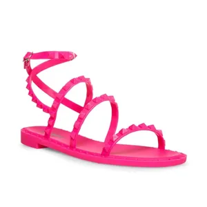 Steve Madden Travel-J Pyramid Studded Rubber Jelly Sandals Sz 6 thumbnail 3