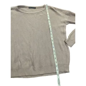 Brandy‎ Melville light brown knit sweater one size thumbnail 6