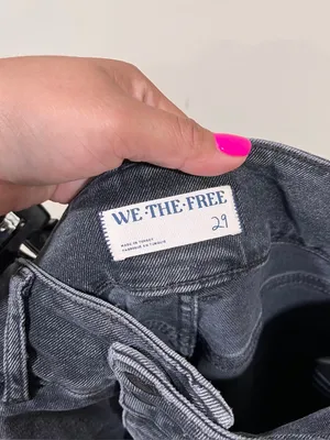 Free People Low Maintenance Mid-Rise Crop Boot Jeans Black Size 29 EUC thumbnail 10