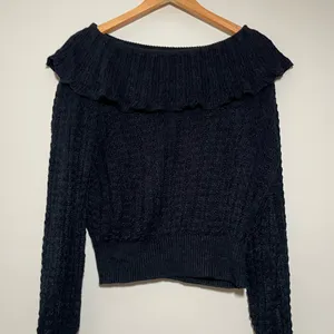 Free People Crazy in Love Ruffle Off the Shoulder Sweater thumbnail 3