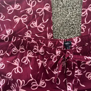 GAP Pink Bow Print Pants thumbnail 2