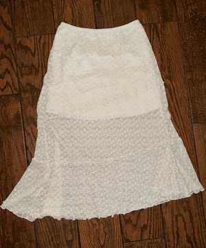 See You Monday Lace White Skirt thumbnail 1