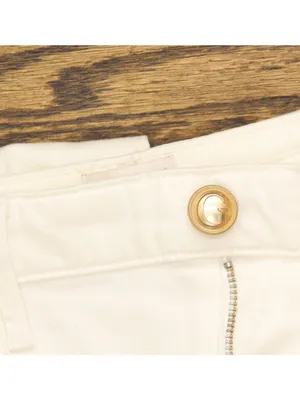 NWT Guess Eco Amanda Extra Flare Seamed Jeans W5GA1QD5N71 Calipso White 30x31 thumbnail 12