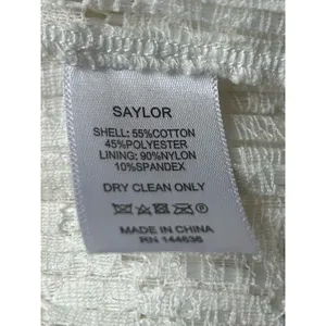 Saylor Gal Ruffle Lace Mini Dress in White Size Medium Bridal Boho Western thumbnail 6