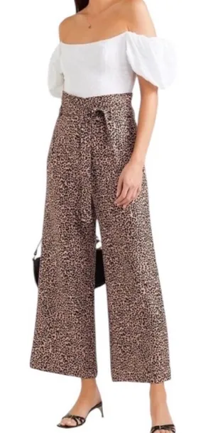 Reformation Linen Jackie Wide-Leg Trouser in Bengal thumbnail 1
