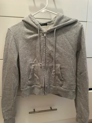 Brandy Melville Cropped Zip Hoodie thumbnail 2