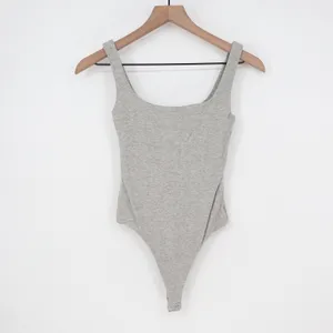 Naked Wardrobe Mens Heather Gray Scoop Neck Sleeveless Thong Bodysuit L thumbnail 2