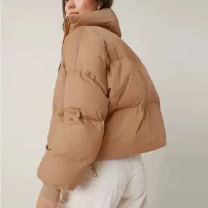 SOFT TAN PUFFER JACKET SMALL thumbnail 2