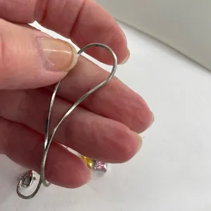Boutique Sterling silver CZ pendant necklace. thumbnail 7