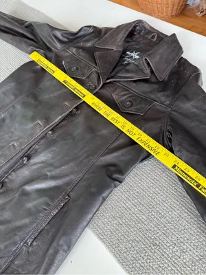 Vintage Maxima Wilson’s Leather Distressed Brown Leather Button-Front Jacket XL thumbnail 7