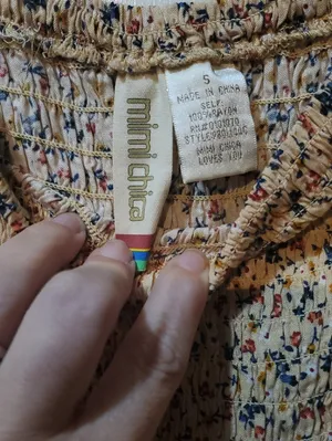 Mimi Chica Cream Floral Off-Shoulder Smocked Jumpsuit thumbnail 2